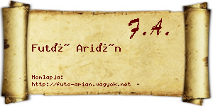 Futó Arián névjegykártya